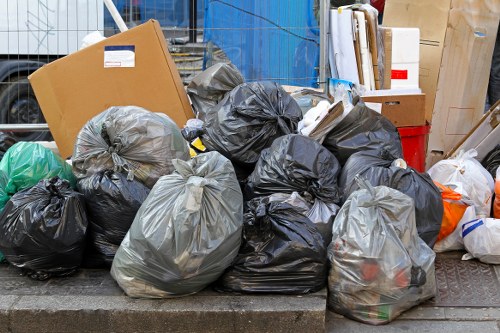 Secure skip container for waste management