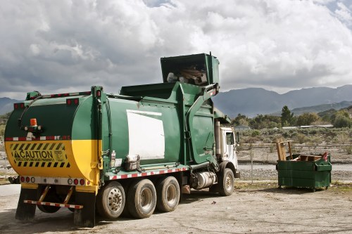Recyclable construction materials sorted for disposal